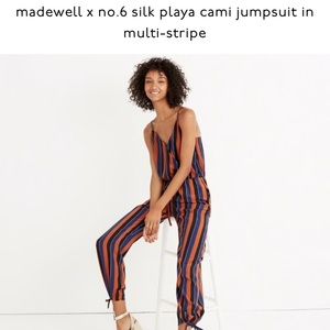 NWT madewell x no.6 silk playa cami jumpsuit, 12